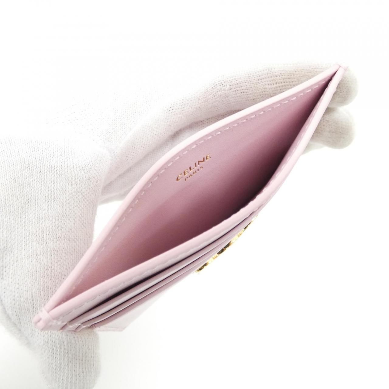 Celine Card Case Card Holders Pink — view 4