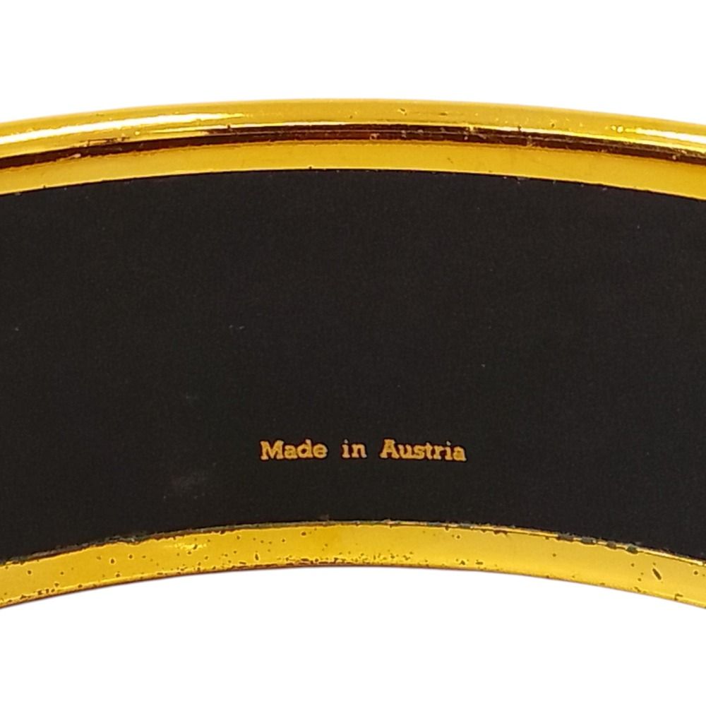 Hermes Enamel GM Cloisonne Cheval Bangle Bordeaux Bracelet — view 9