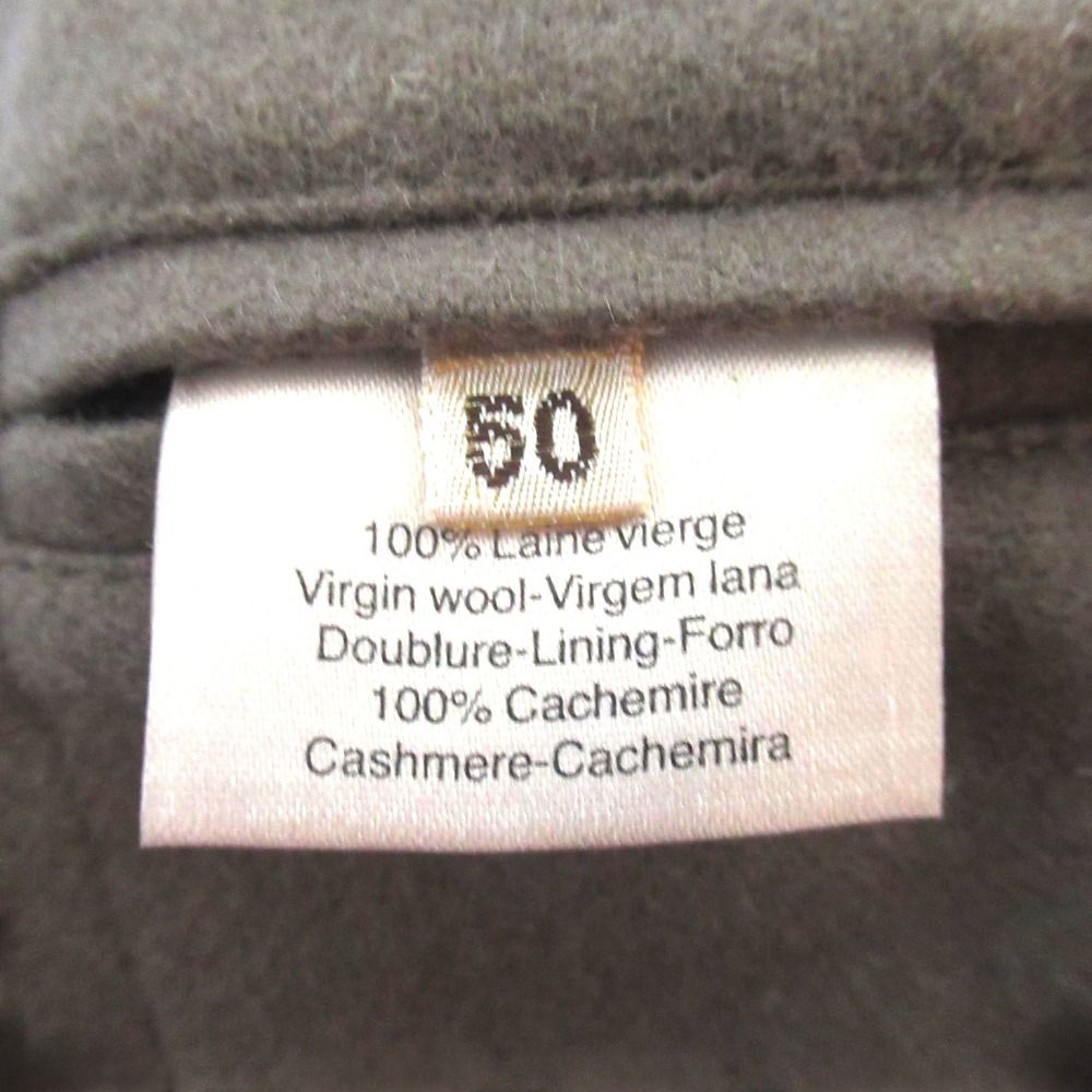 Hermes Series Toggle Button Hooded Duffle Coat 50 Gray — view 9