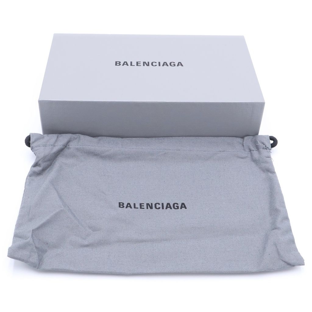 Balenciaga Paper Continental Zip Around Wallet Leather Black — view 6