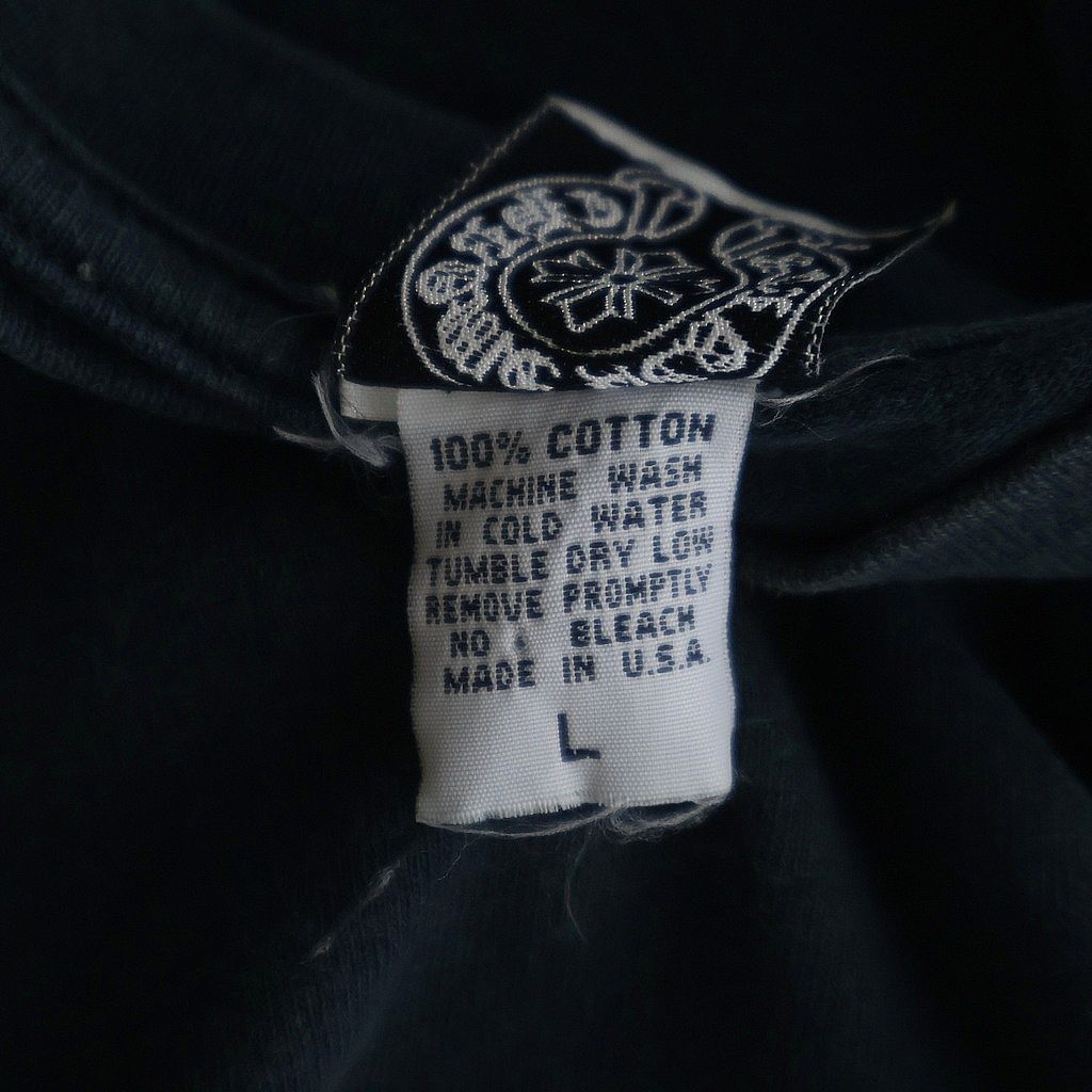 Chrome Hearts Vintage Dbl CH Crs S Tee Double CH Cross Embroidery Chest Pocket — view 8