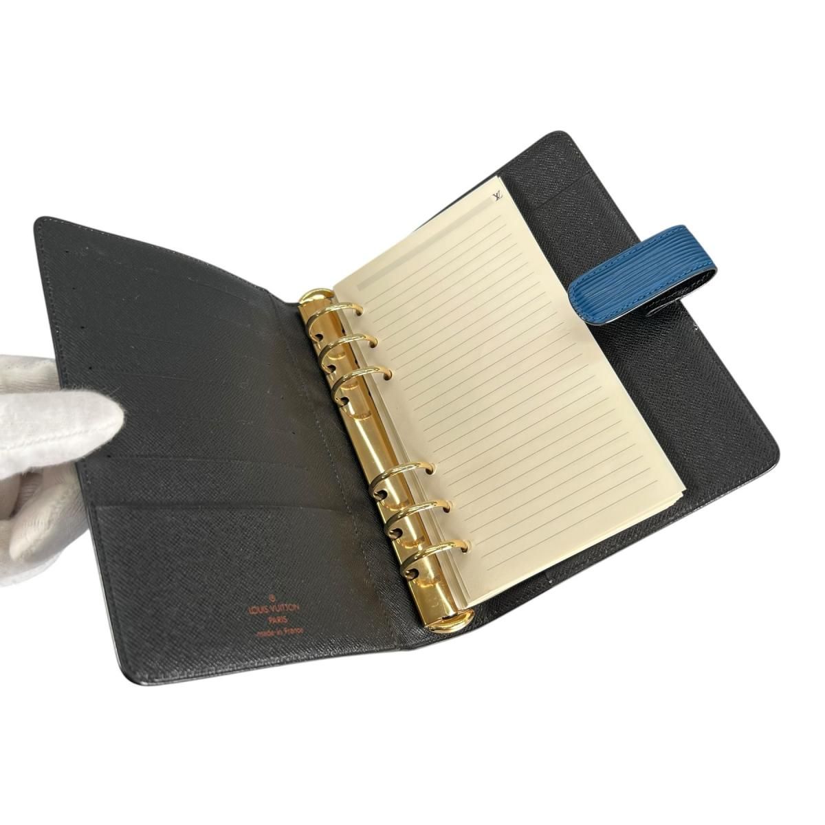 Louis Vuitton Epi Agenda Notebook Cover Toledo Blue — view 9