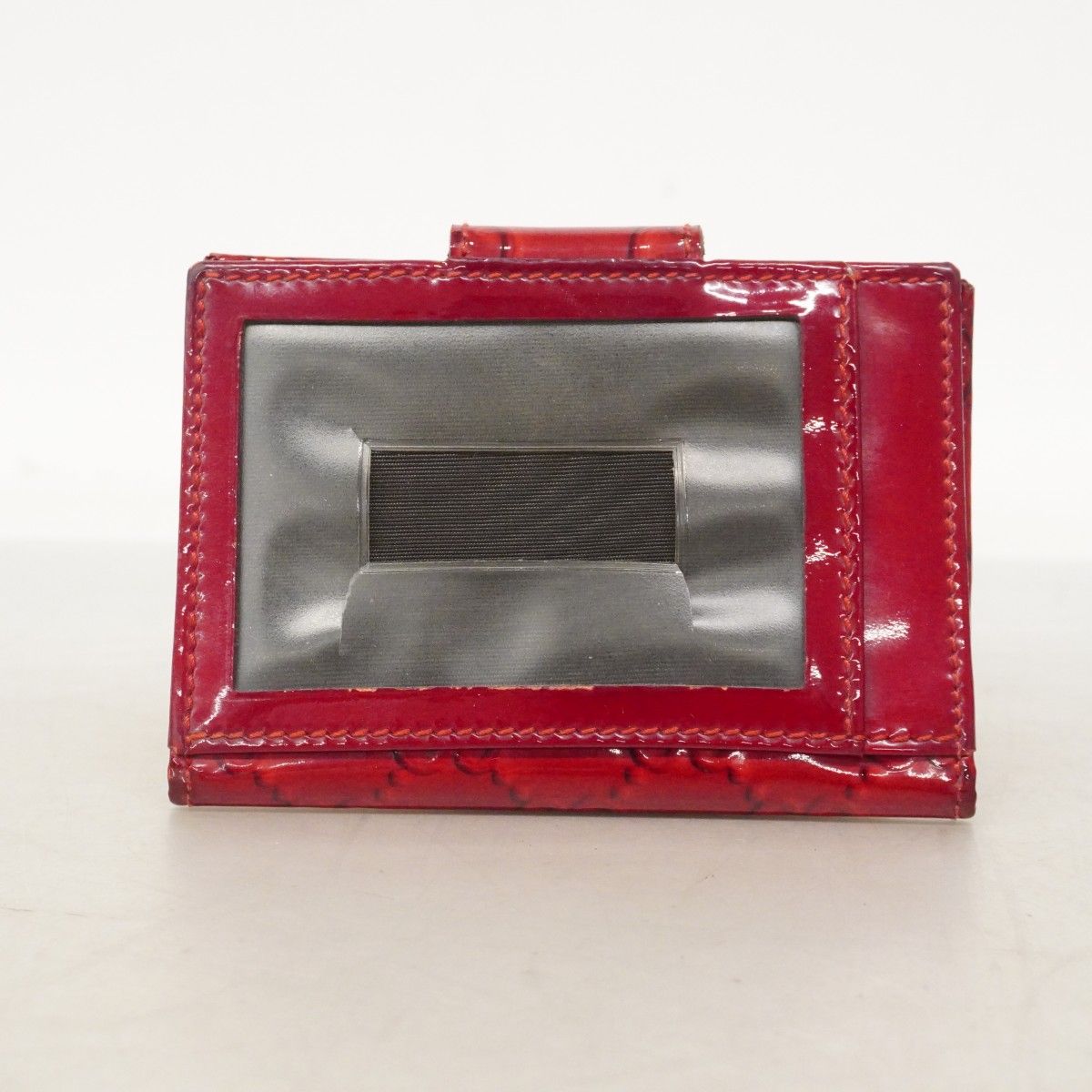 Gucci Card Case Enamel Red Champagne Gold — view 9