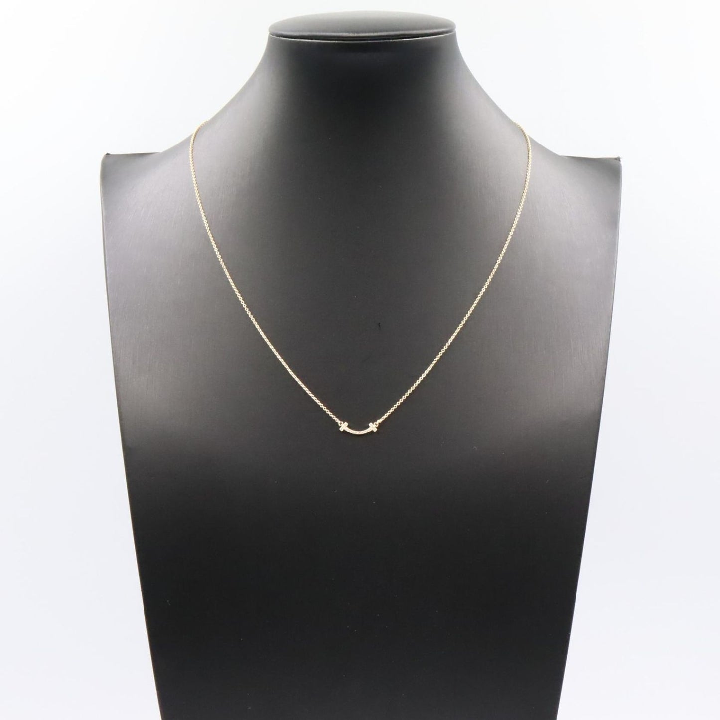 Tiffany & Co Necklace T Smile Mini Diamond 40 45.5 cm 18k — view 8