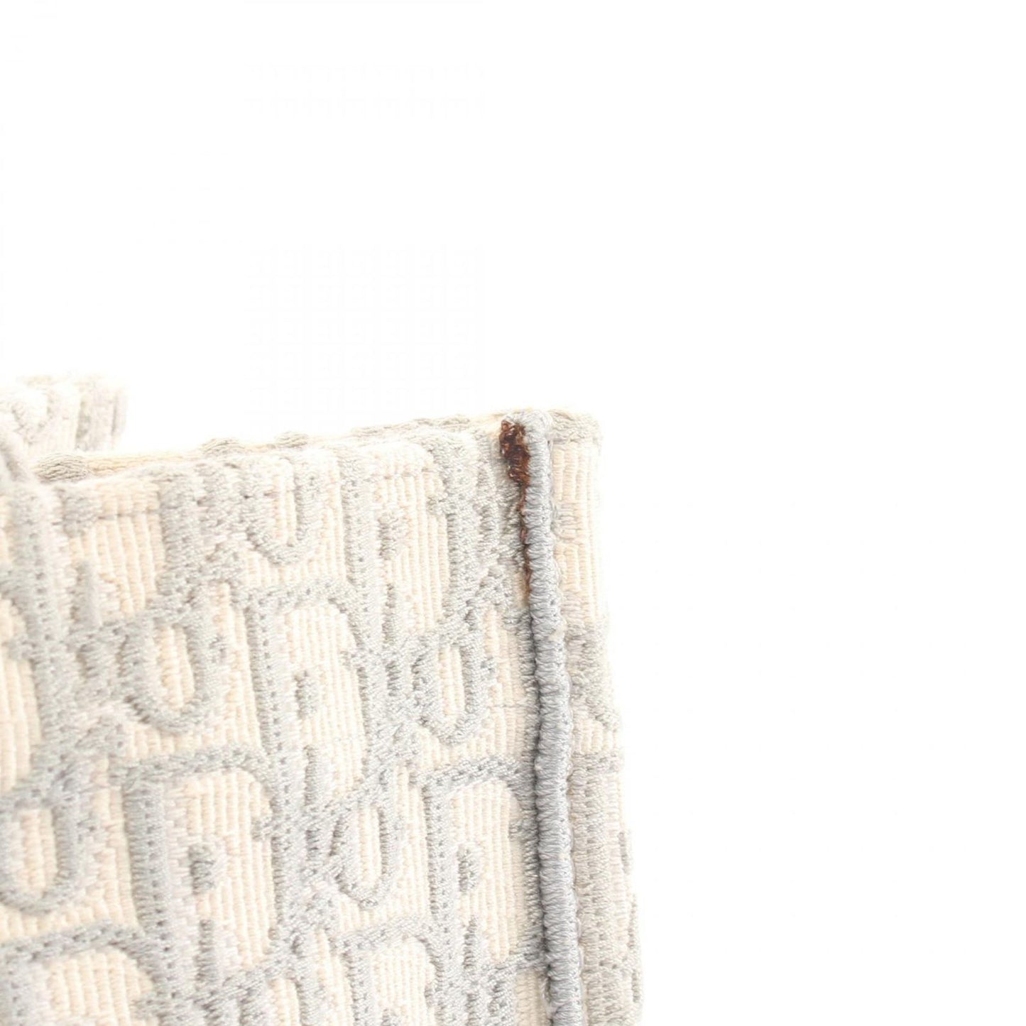 Dior Tote Book Oblique Gray White Canvas — view 9