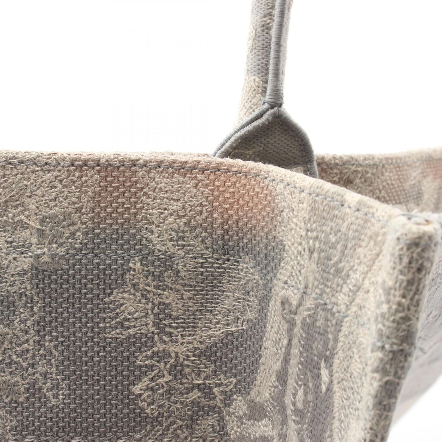 Dior Tote Book Toile de Jouy Gray White Canvas — view 9