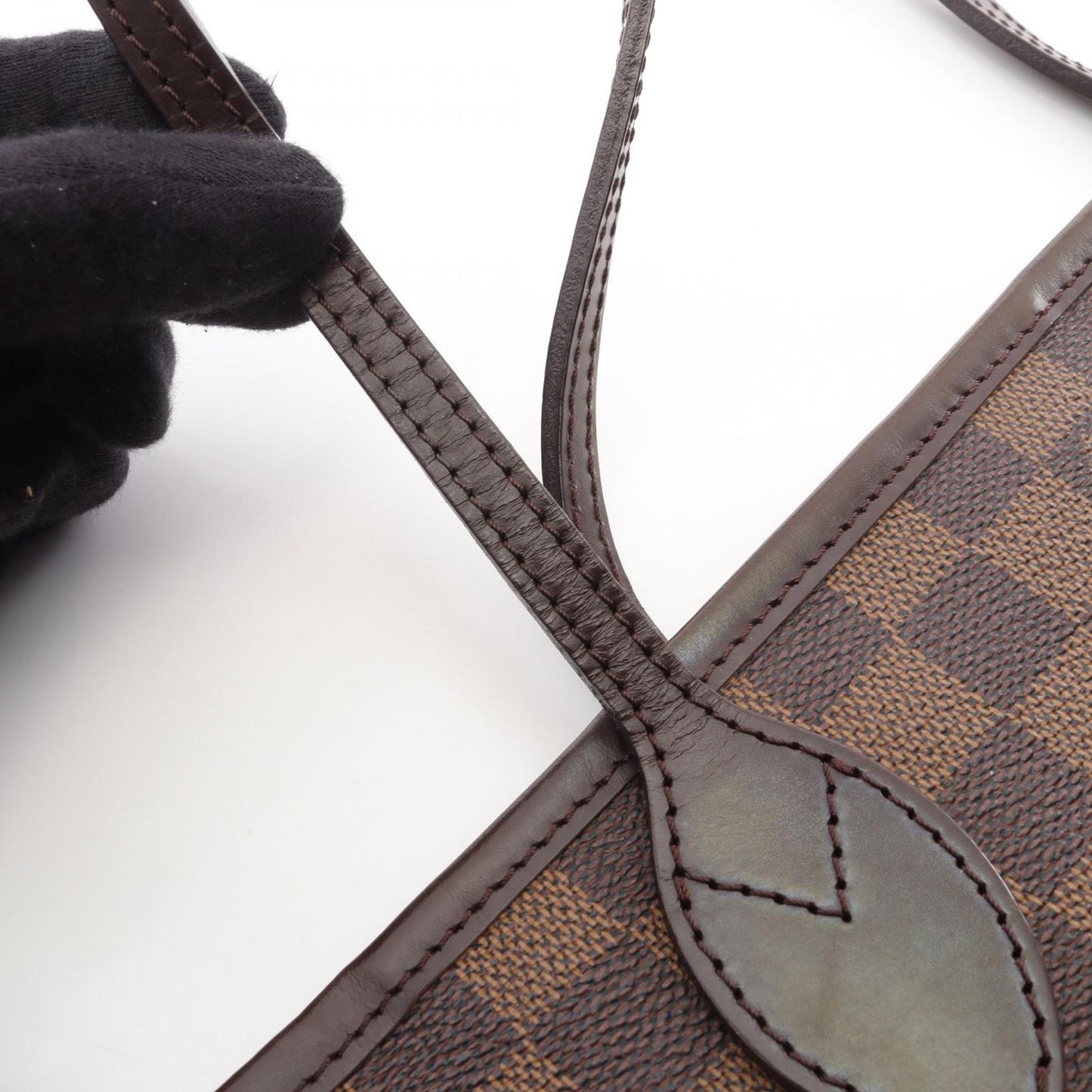 Louis Vuitton Tote Neverfull PM Canvas Leather — view 9