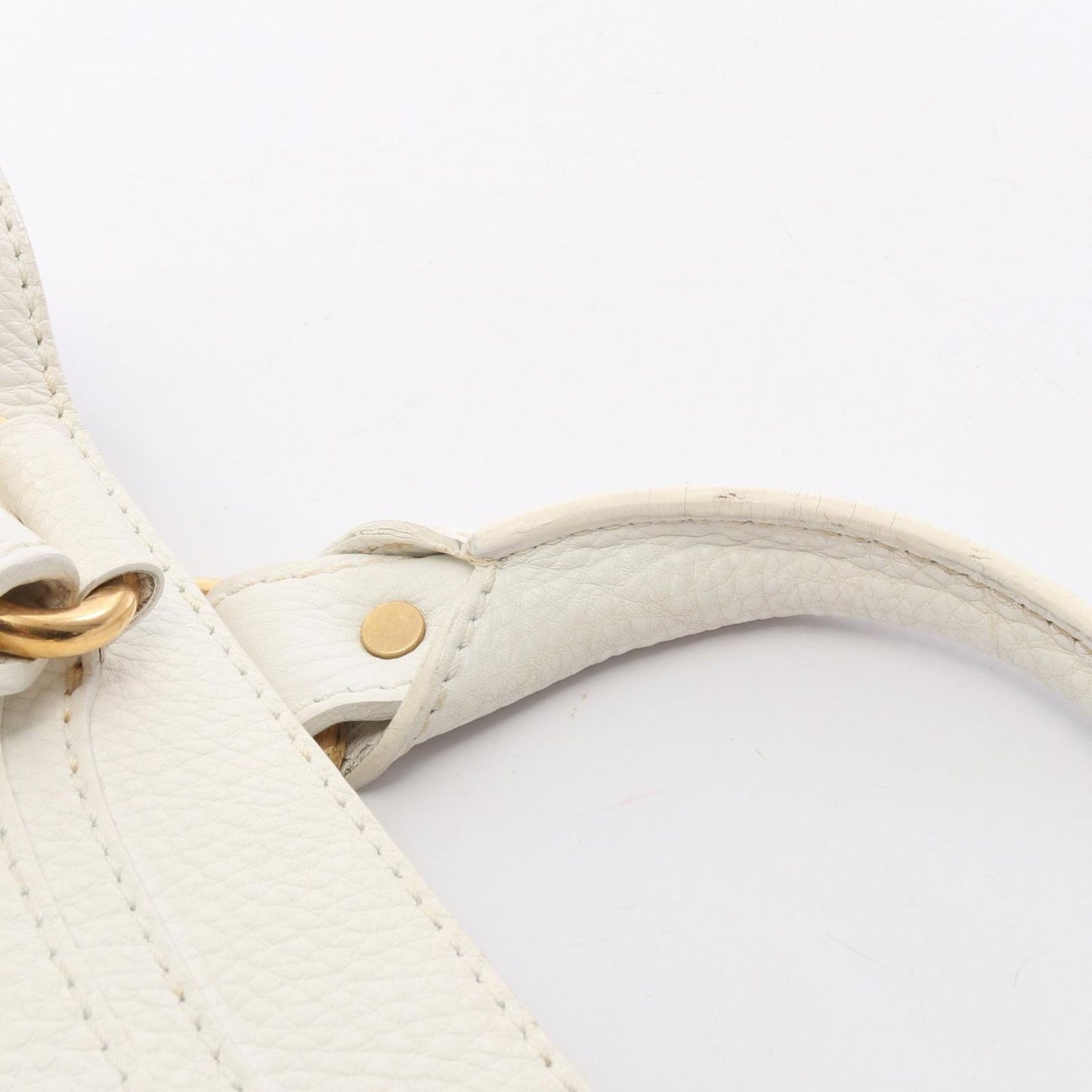 Celine Handbag Boogie Bag White Leather — view 9