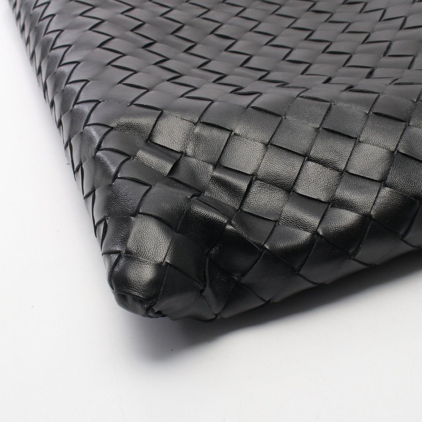 Bottega Veneta Handbag Hop Intrecciato Black Leather Small — view 7