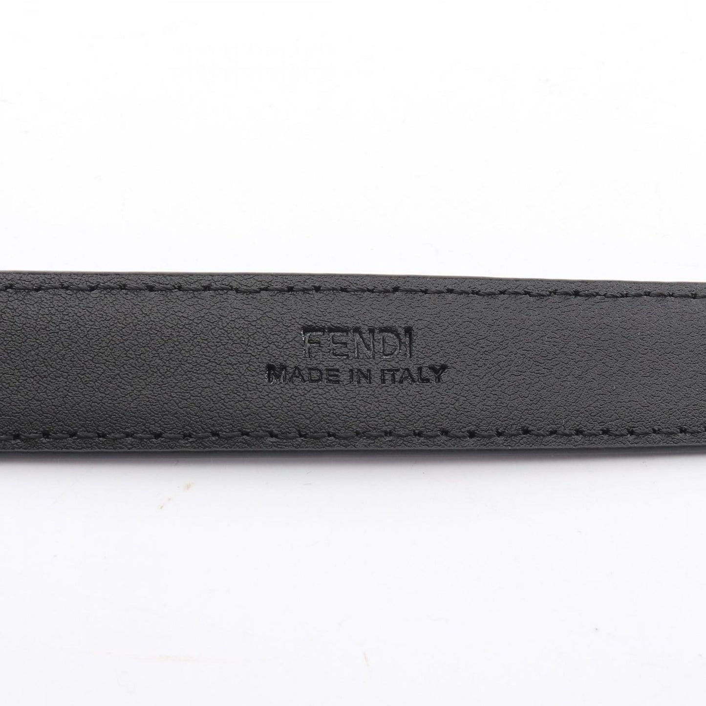 Fendi Belt FF Logo Black Leather — view 4