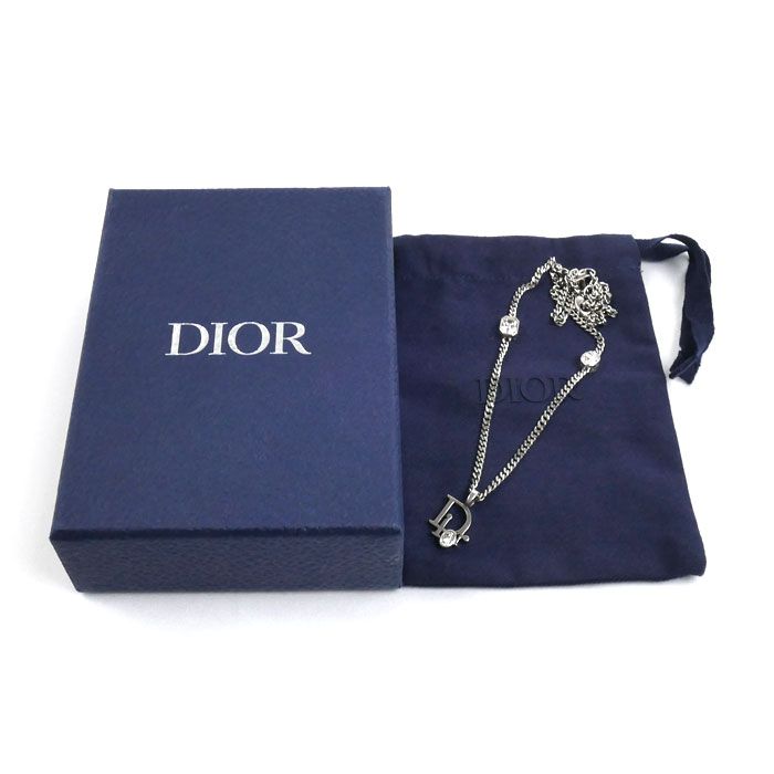 Dior Brass Sparkle Necklace 54 58 cm — view 6