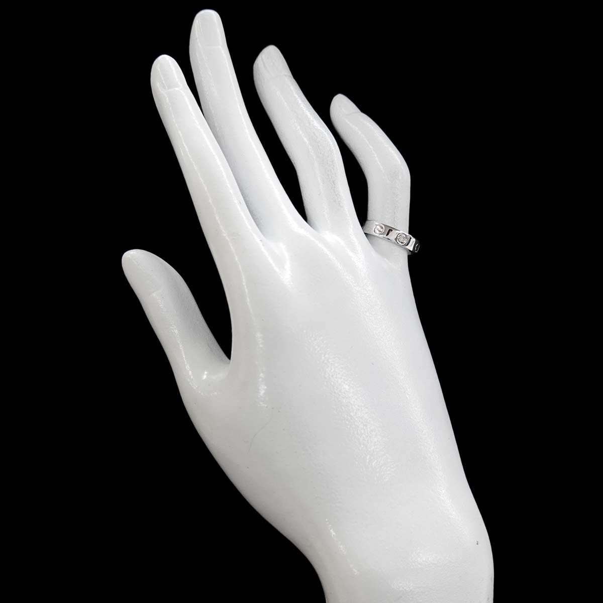 Cartier Mini Love 51 Ring Diamond 18k WG White Gold 750 — view 6