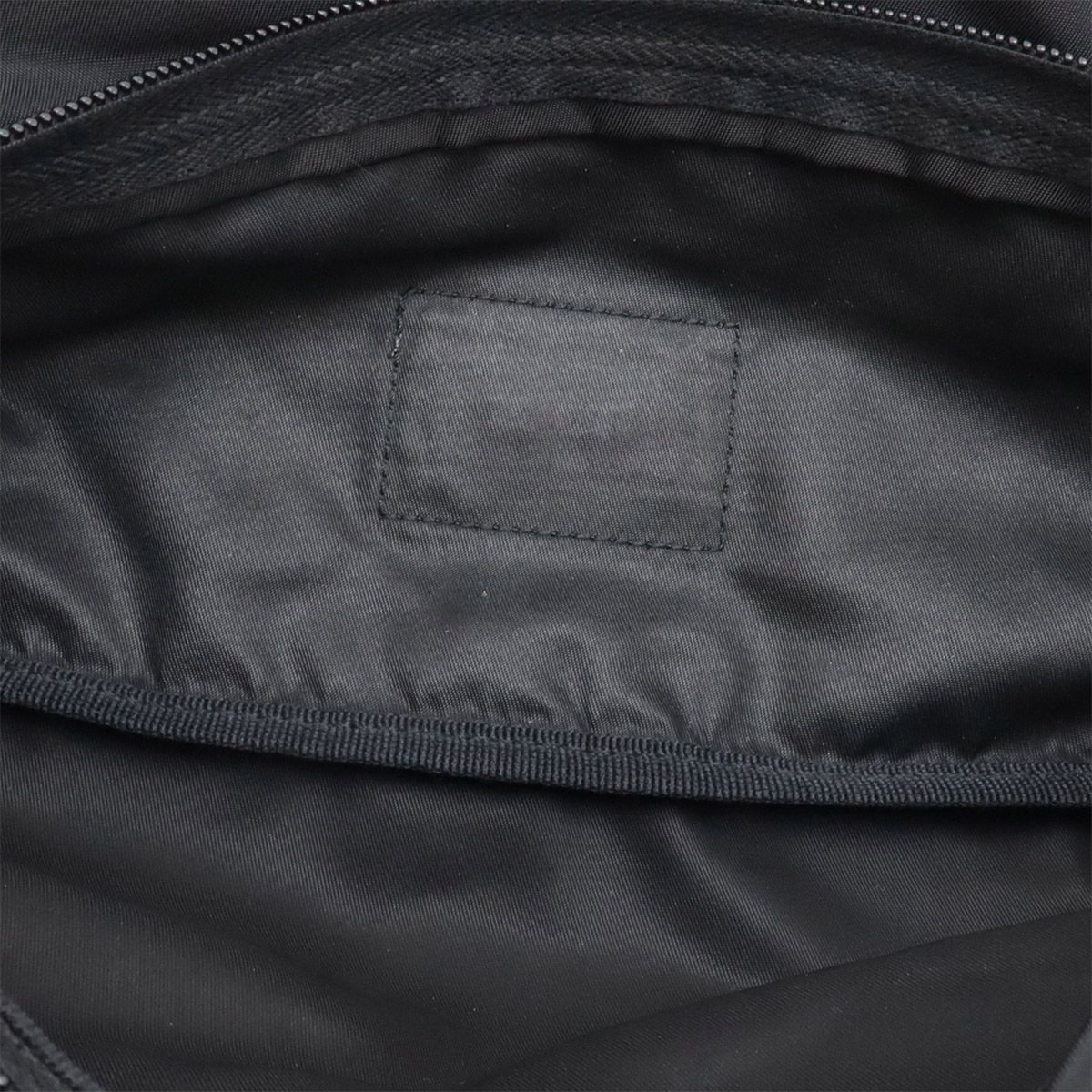 Prada Triangle Logo Belt Bag Waist Pouch Hip Nylon Black Silver — view 7