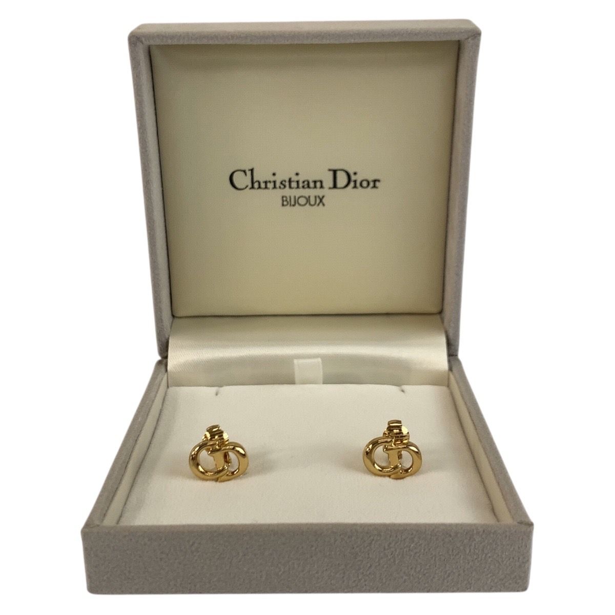 Dior Vintage CD Logo Gold Plated Earrings — view 6