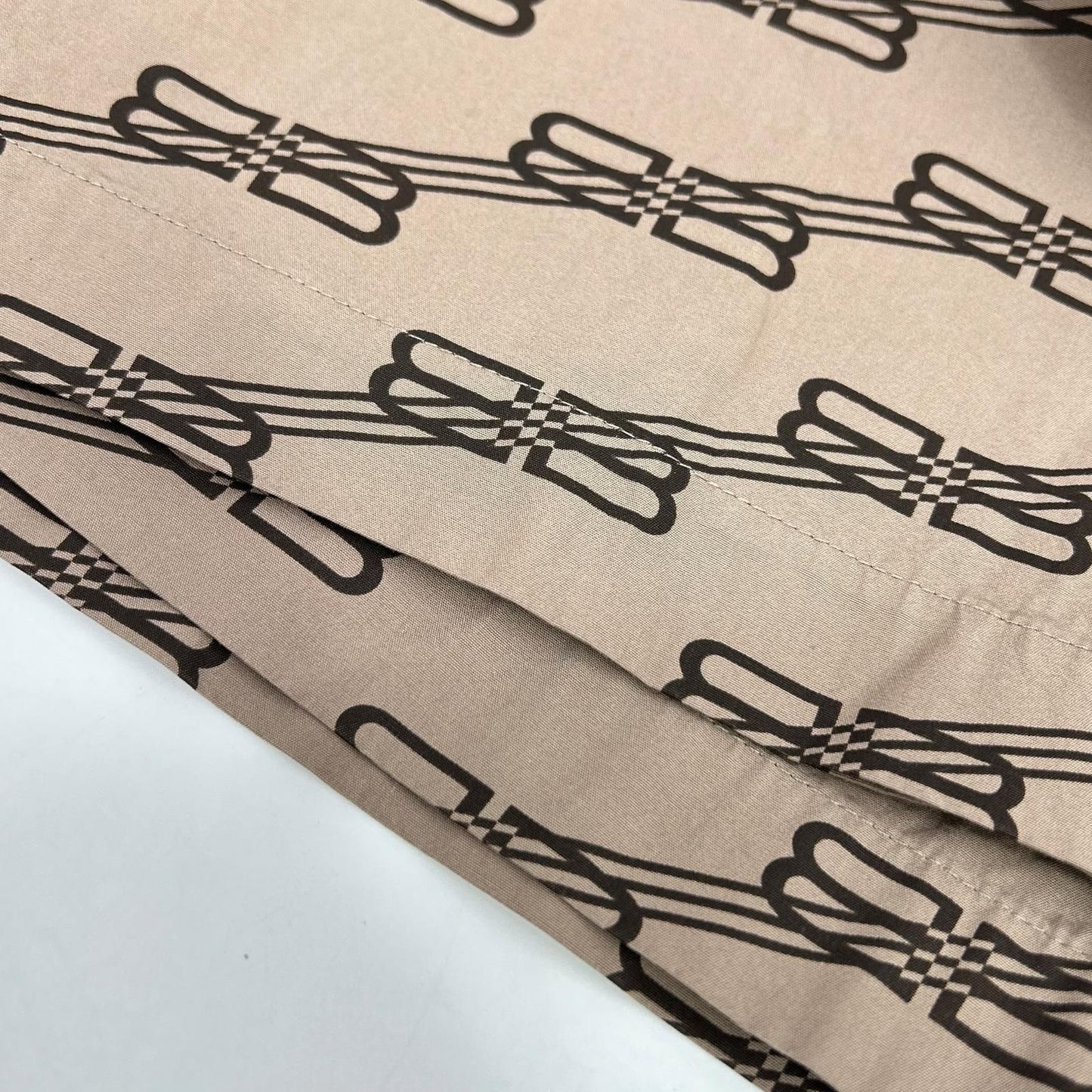 Balenciaga Brown BB Logo Shorts 46 — view 8