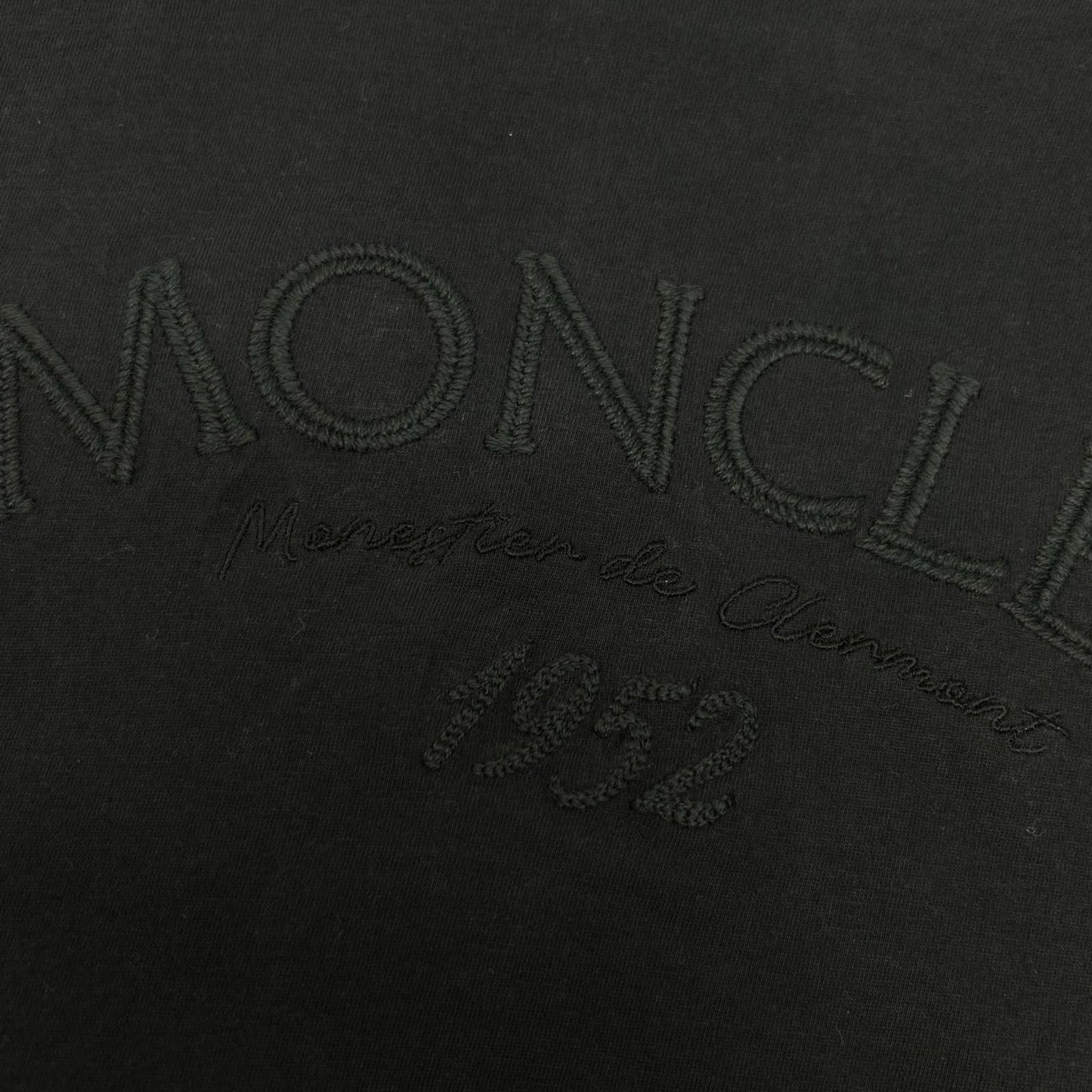 Moncler Navy Logo Embroidery T-Shirt — view 8