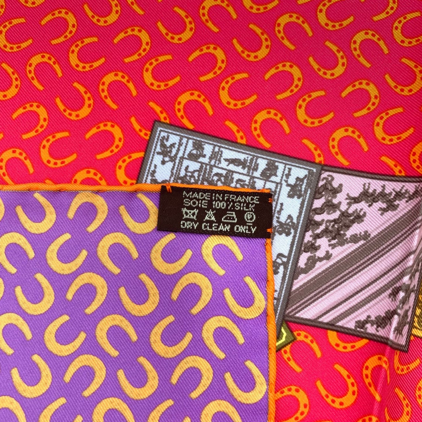 Hermes Carre 90 Cheval Sur Mon on Horseback Scarf Silk — view 8