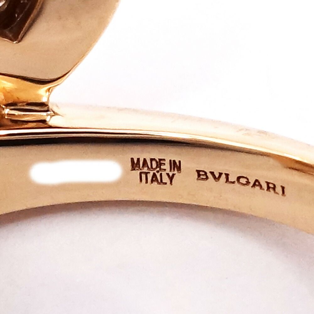 Bvlgari 18k Pink Gold Divas' Dream Diamond Mop Ring — view 9