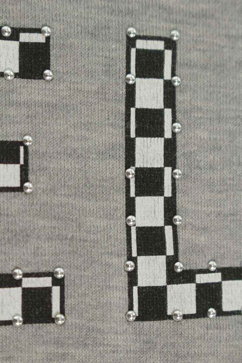 Celine Checkered Logo Studded T-Shirt — view 3