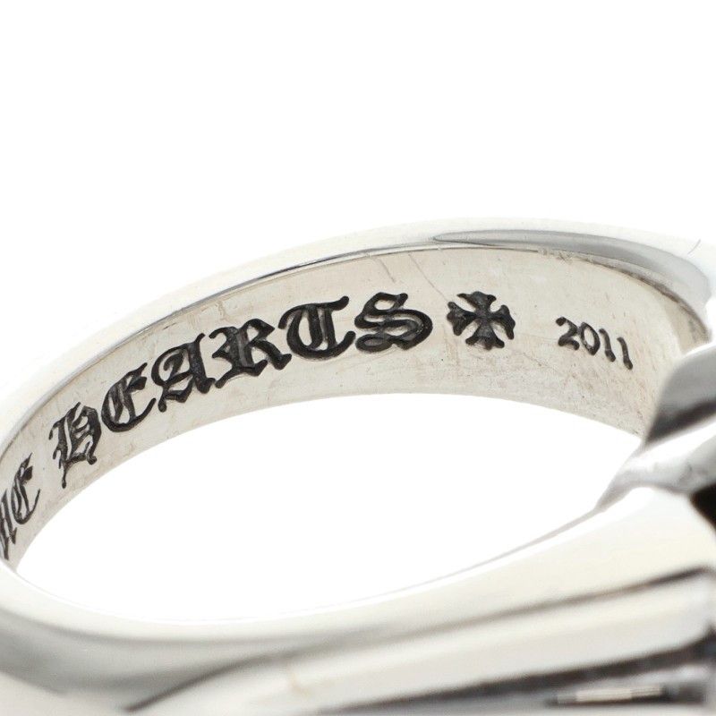Chrome Hearts Cutout CH Pls Sml Small Plus Silver Ring — view 5