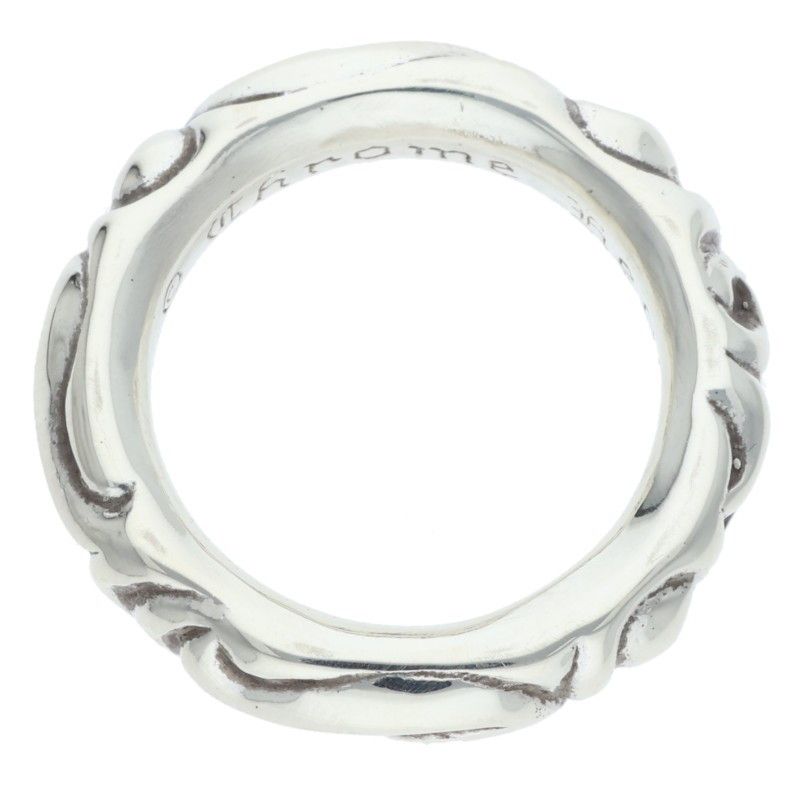 Chrome Hearts Scrl Band Scroll Silver Ring — view 5