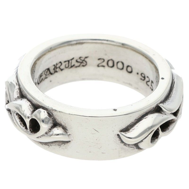 Chrome Hearts Dbl Narrow Vine Band Double Silver Ring — view 5