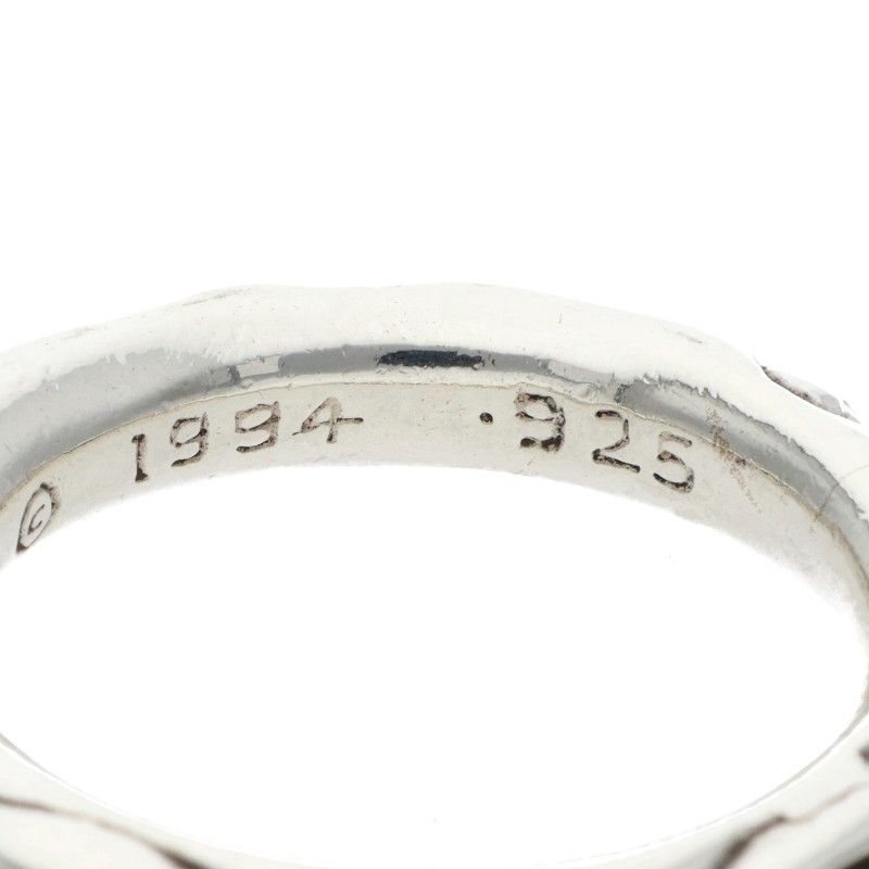Chrome Hearts Scrl Band Scroll Silver Ring — view 5