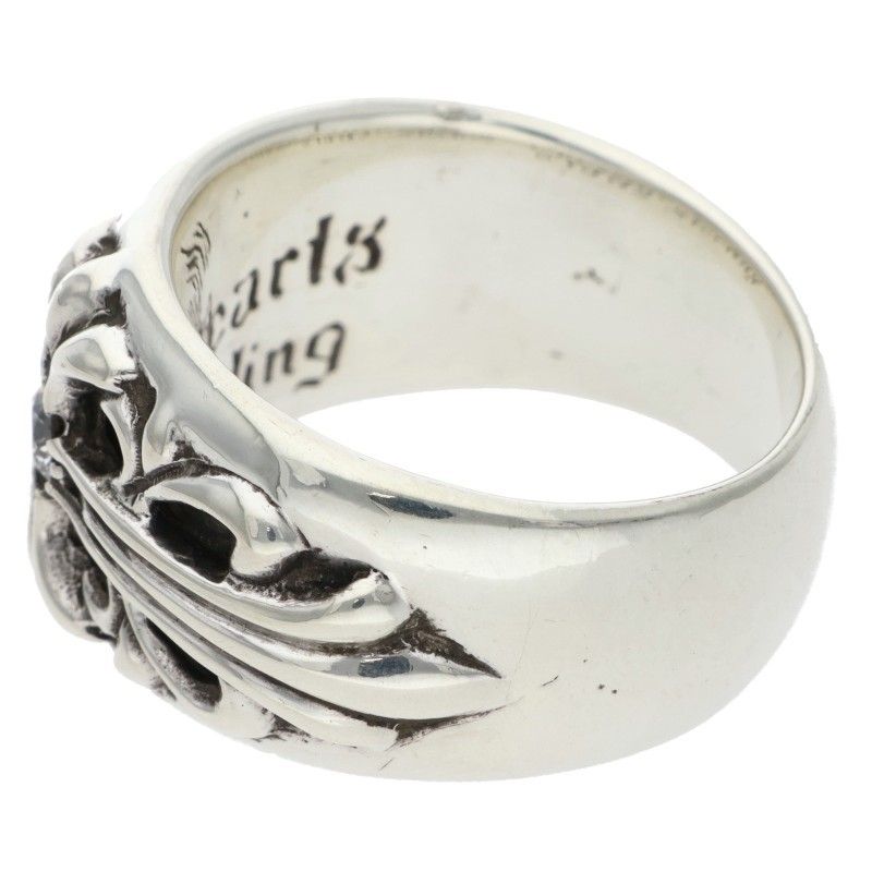 Chrome Hearts Flrl Crs Floral Cross Silver Ring — view 5