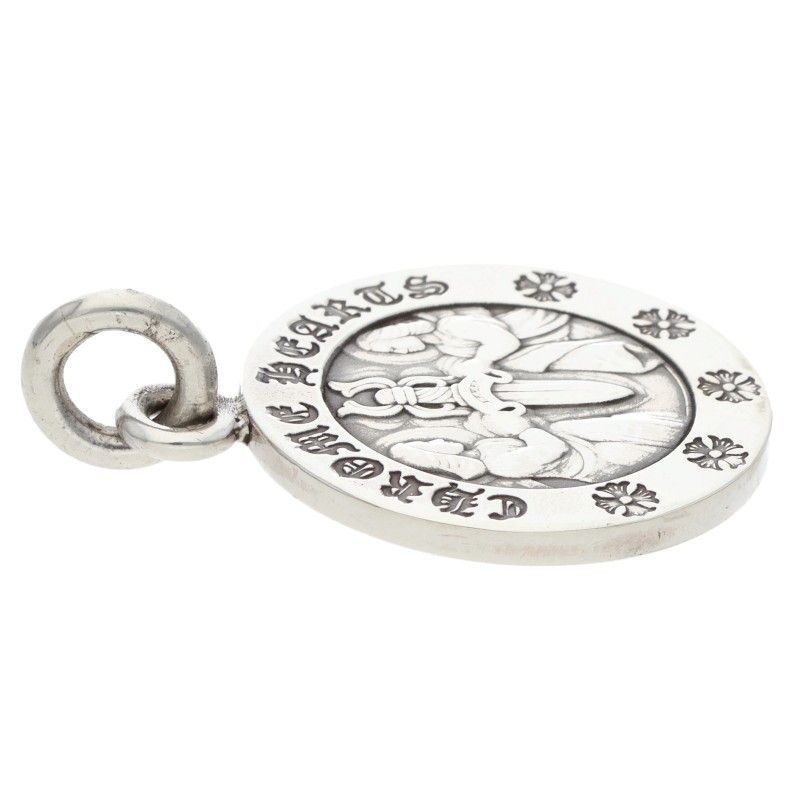 Chrome Hearts Chrm Angl Mdl Angel Medal Charm V2 Silver Pendant — view 5