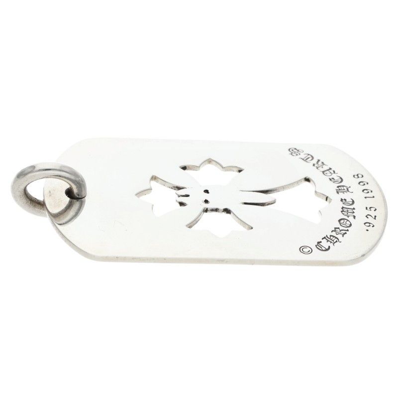 Chrome Hearts D Tag Lrg Cross Dagg Cutout Daga Silver Pendant — view 5