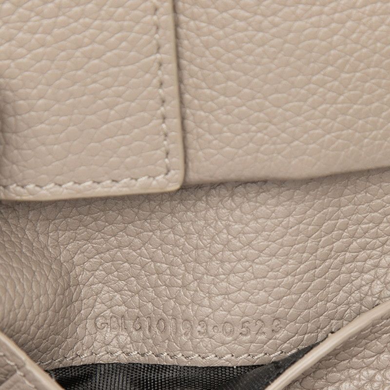 Saint Laurent Tiny Cassandra YSL Logo Bifold Wallet Beige Leather — view 7