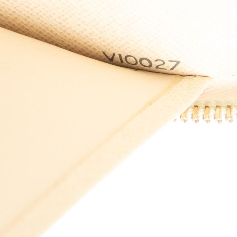 Louis Vuitton Damier Azur Zippy Organizer Wallet White Leather — view 8
