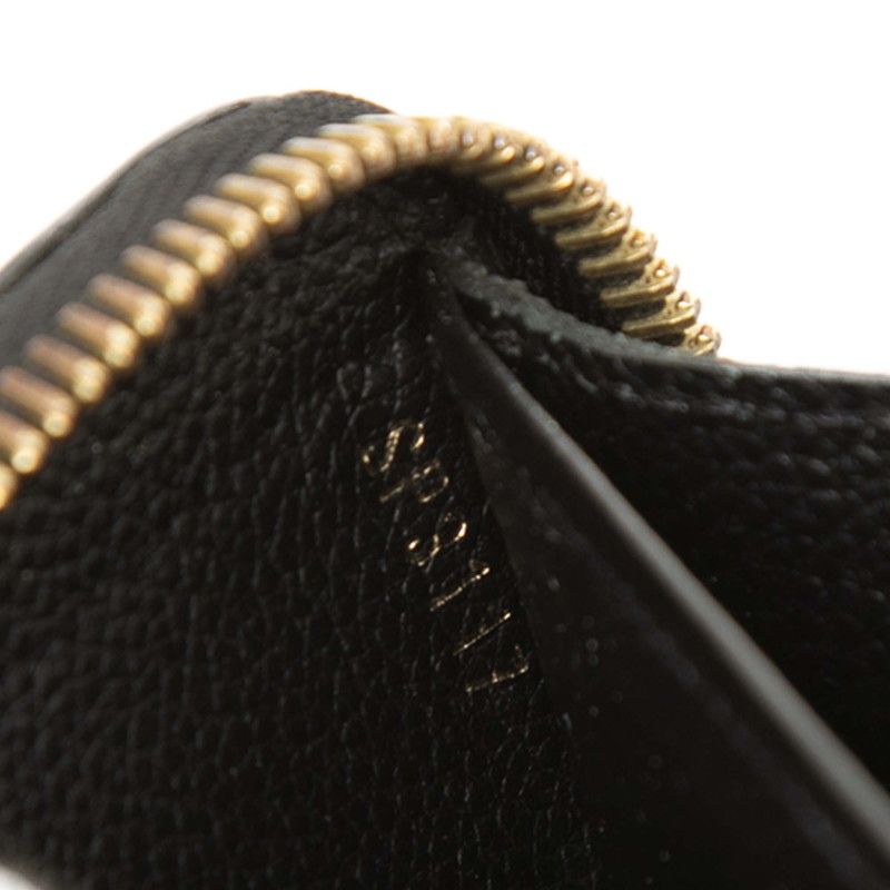 Louis Vuitton Monogram Empreinte Zippy Wallet Noir Black Leather — view 6