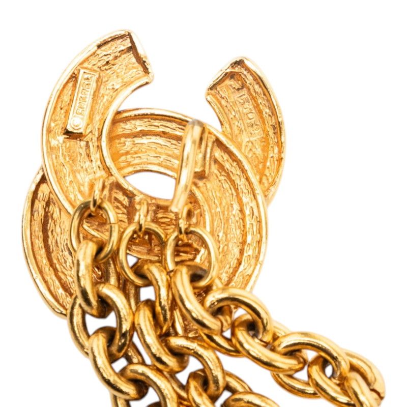 Chanel Quilted CC Logo Chain Belt Gold Plated — view 5