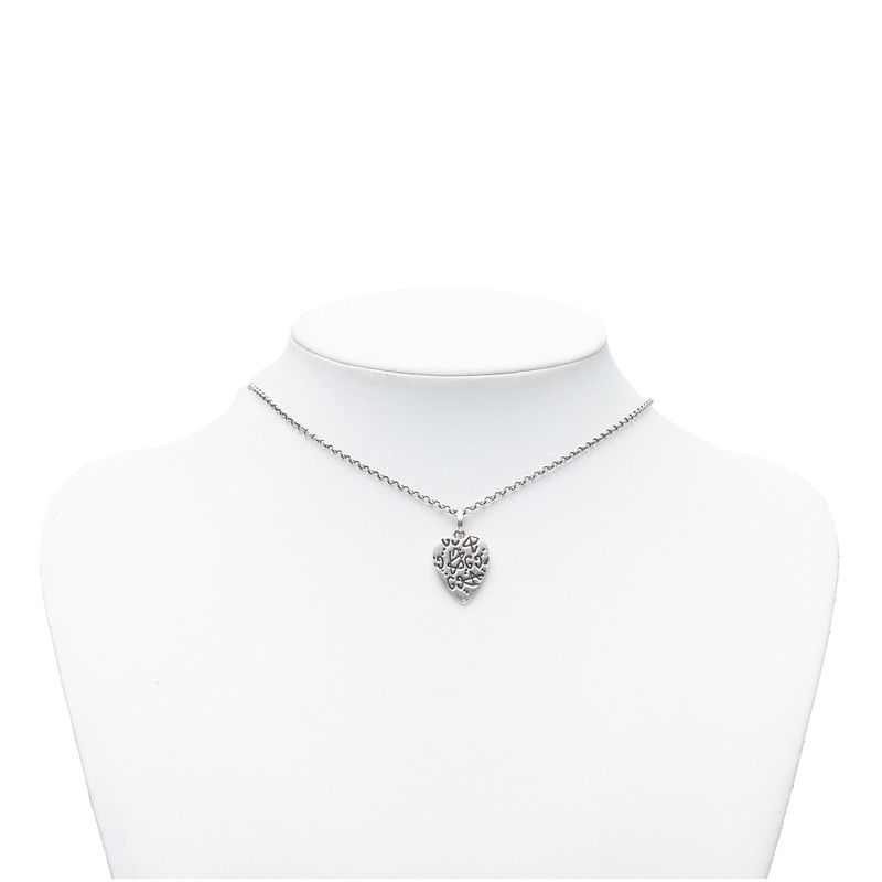 Gucci Ghost Heart Chain Pendant Silver — view 7