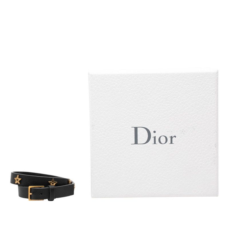 Dior J'adior Bracelet Black Gold Leather Plated — view 5