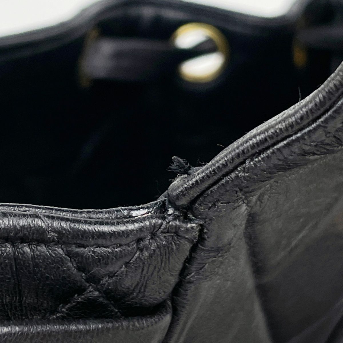 Chanel CC Logo Backpack Leather Black — view 9