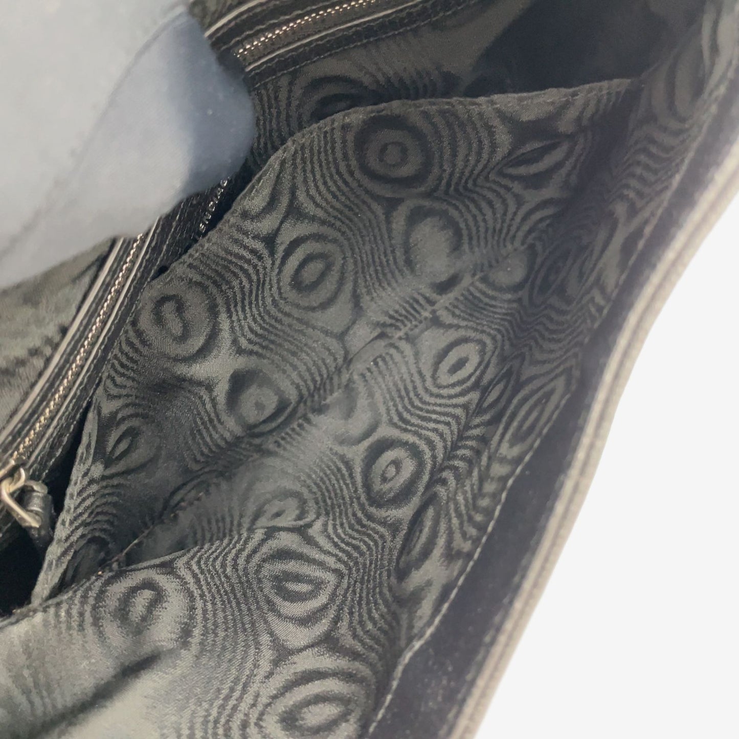 Gucci Jackie Leather Canvas Gray Black Multicolor Handbag Silver — view 9