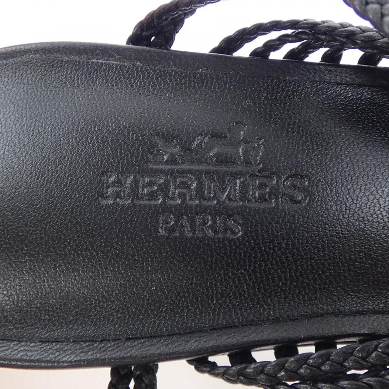 Hermes Cama Sandals Black — view 6