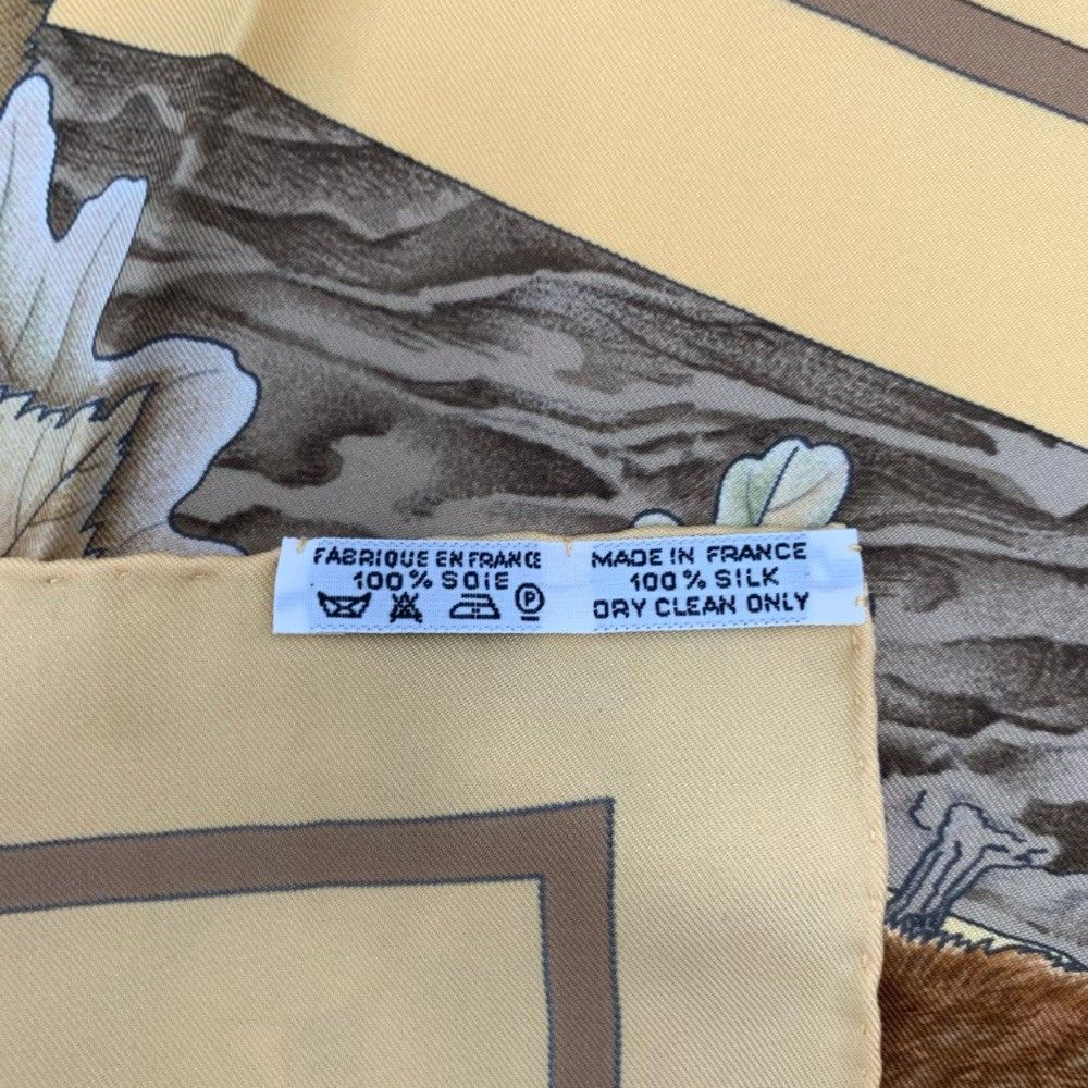 Hermes Carre 90 Silk Scarf Casse Noisette Nutcracker — view 7