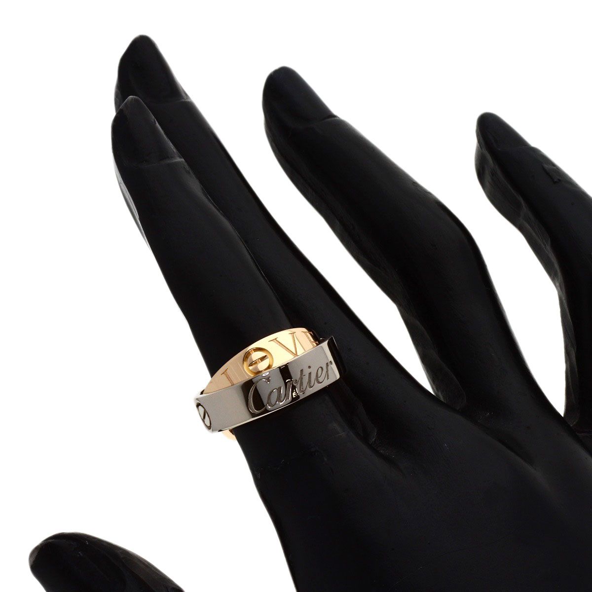 Cartier C-cles Love 49 Ring 18k White Gold 18k Pink — view 5