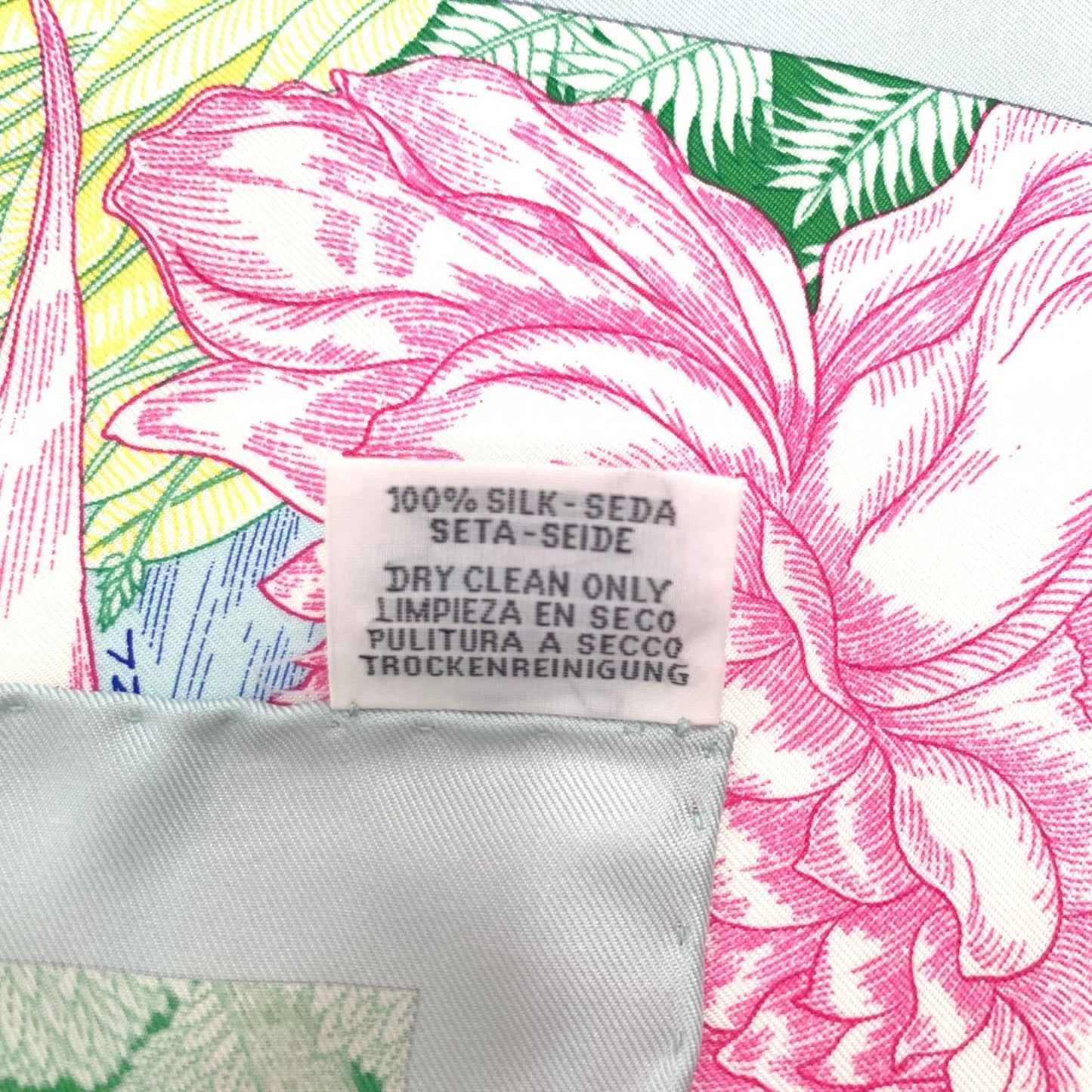 Hermes Carre 90 Faubourg Tropical Collection Multicolor Scarf — view 9