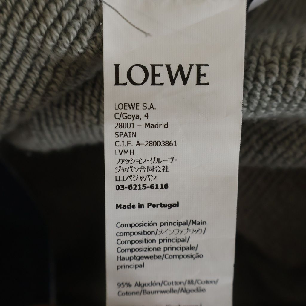 Loewe Cashmere Half Zip Knit Pullover Blend Zip Hoodie Navy — view 8