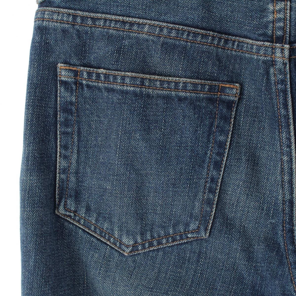 Celine Phoebe Philo Era Long Button Skinny Denim Pants 2 Blue 34 — view 9