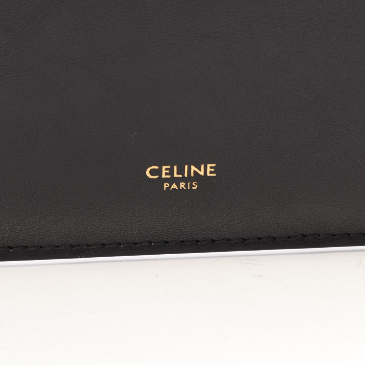 Celine Tote Flat Luggage Black Leather — view 4