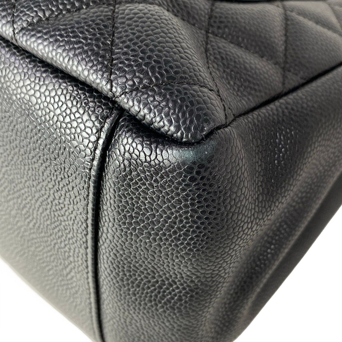 Chanel Tote Reprint Chain Grand Shopping GST Black Gold CC Logo — view 9