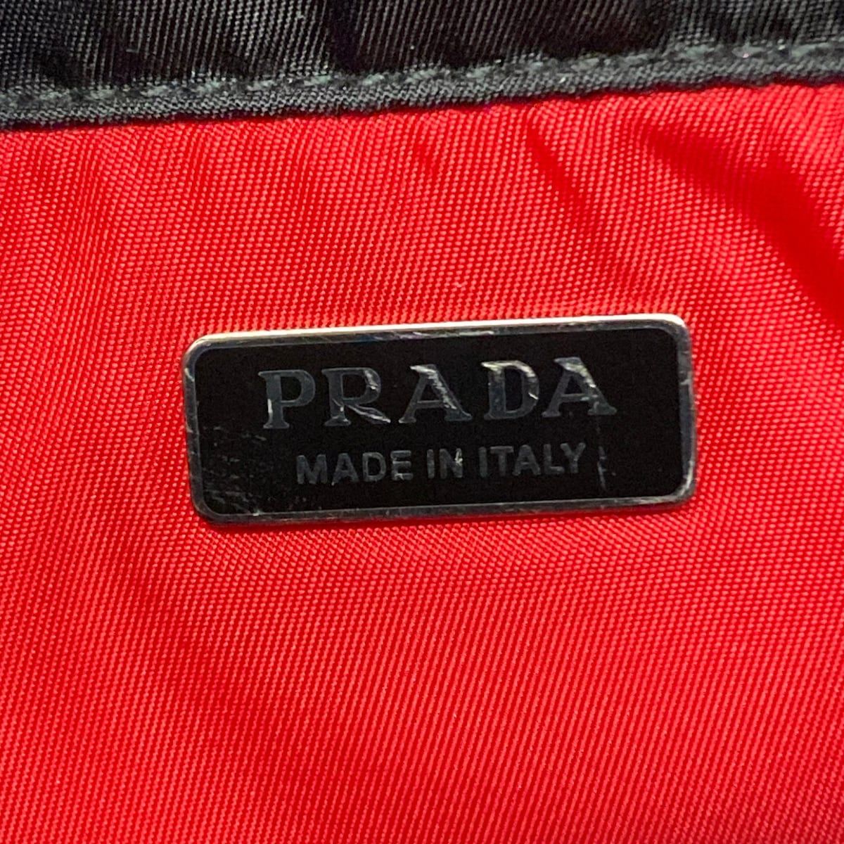 Prada Handbag Cargo Small Black Red Leather — view 9