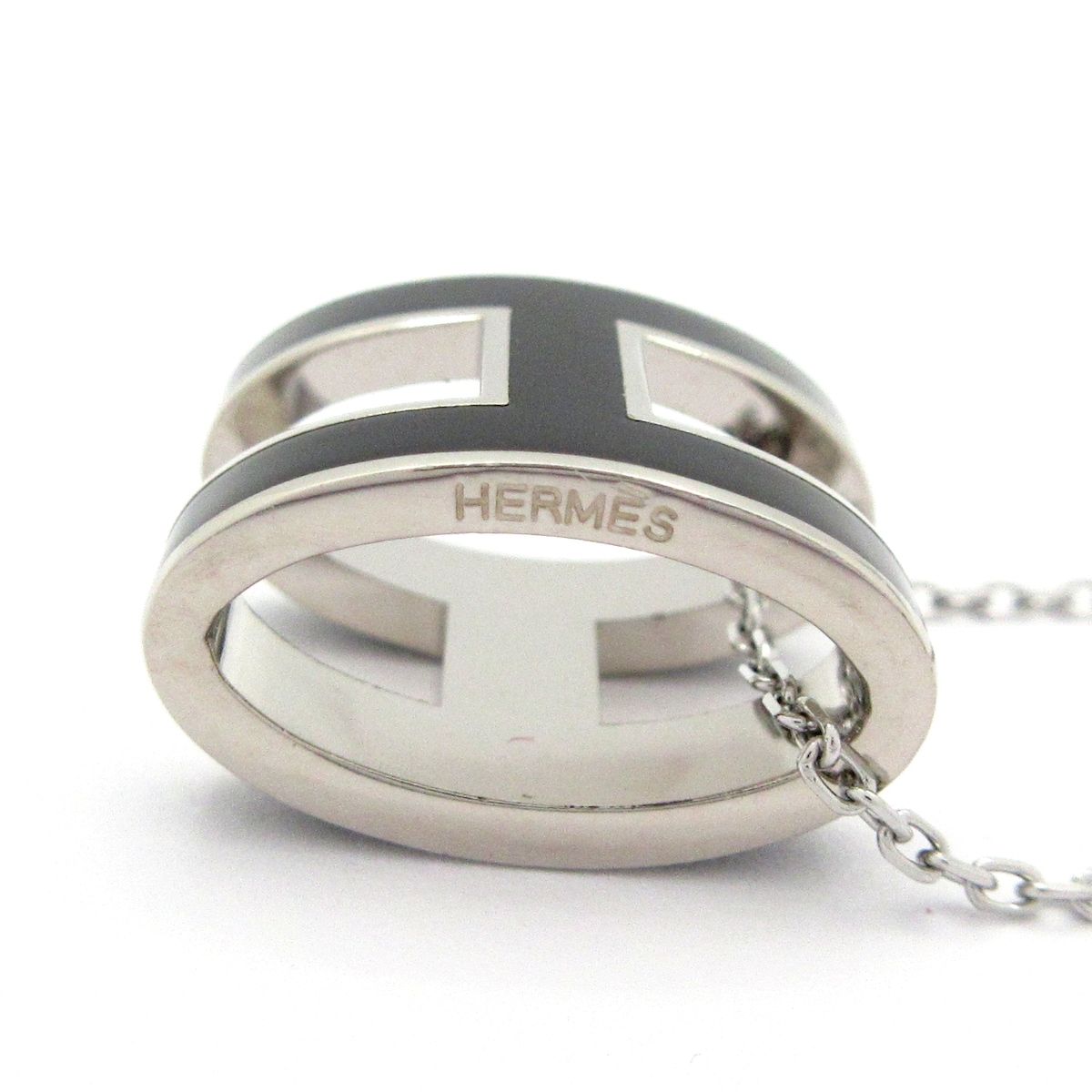 Hermes Necklace Pop Black Silver — view 5