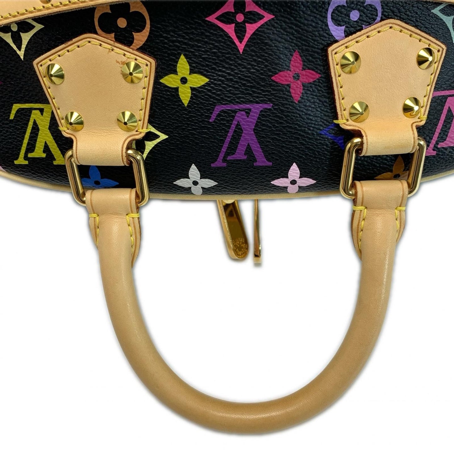 Louis Vuitton Monogram Multicolor Handbag Noir Gold — view 9