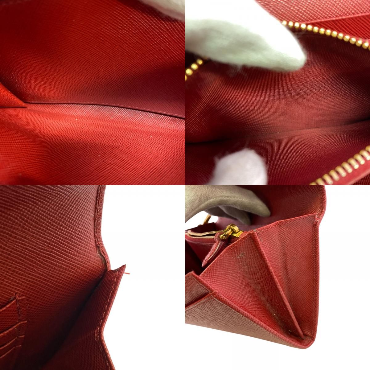 Prada Compact Saffiano Leather Bifold Wallet — view 8